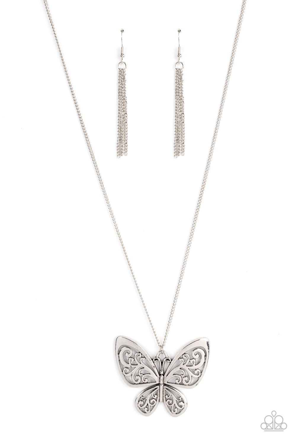 Butterfly Silver Necklace – SILBERUH